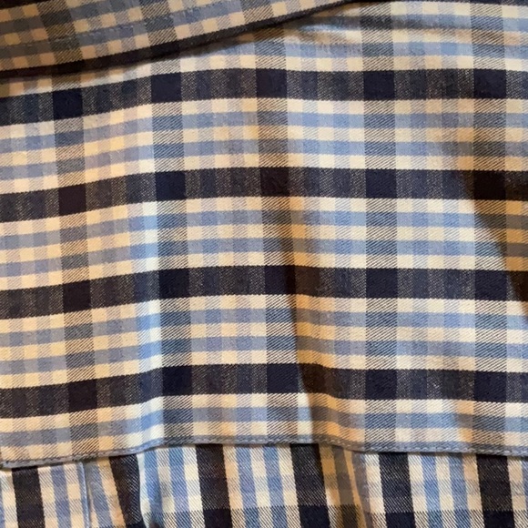 Michael Kors Blue Long Sleeve Button Dress Shirt Men’s Tall - Picture 5 of 7